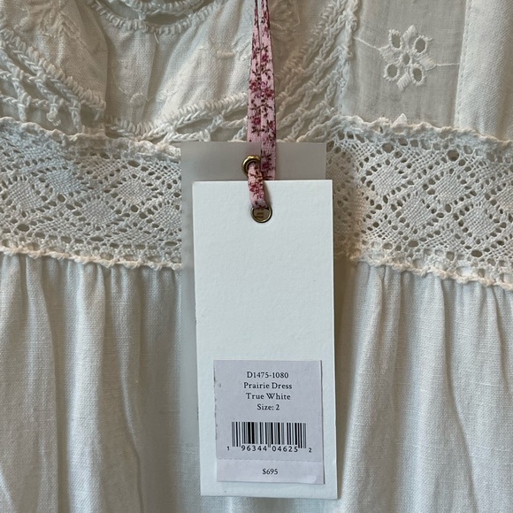 Love shack fancy white linen dress size 2 - Picture 4 of 5